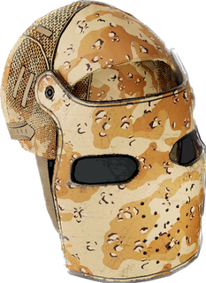 Desert Camo Metal Facemask