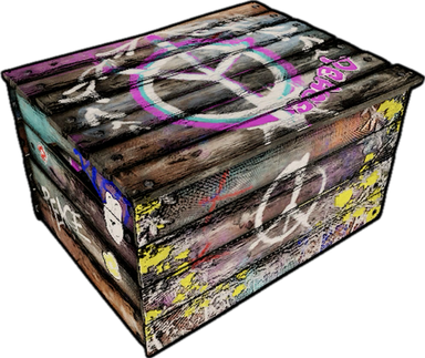 Peace Wood Storage Box