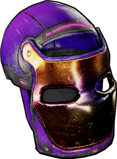 Retrowave Metal Facemask