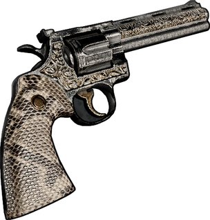 Snakeskin Python Revolver