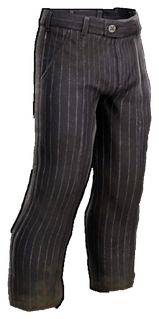 Pinstripe Burlap Pants
