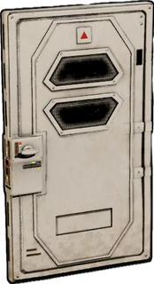 Retro Sci-fi Sheet Metal Door