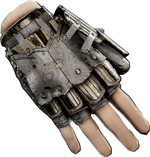 Watered Steel Roadsign Gloves
