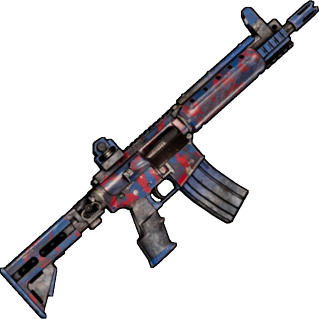 Crimson Colbalt Camo - LR-300 Assault Rifle