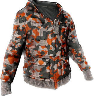 Orange Camo Hoodie