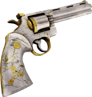 Gold Marble Python Revolver