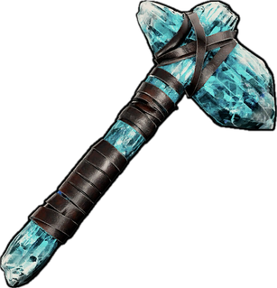 Aquamarine Stone Hatchet