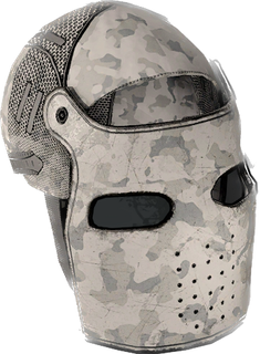 Winter Camo Metal Facemask