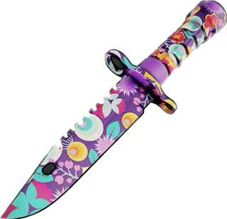 Flower Camo Combat Knife