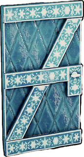 Arctic Flurry Wooden Door